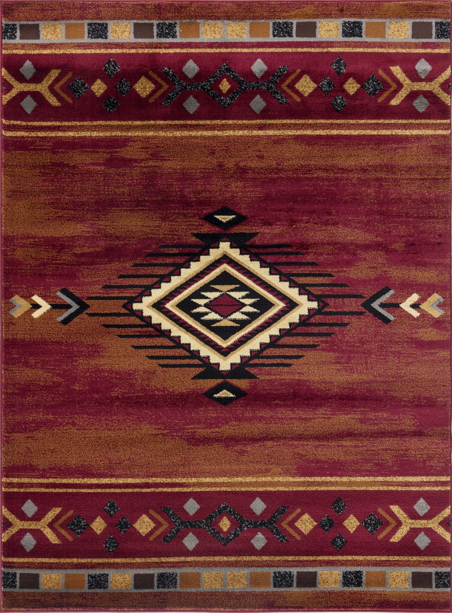 Tribes Gc Yls4002 Red 2 Ft. 7 In. X 7 Ft. 3 In. Southwest Area Rug Red Polypropylene