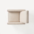 Light Beige Linen Push Back Chair For Elegant Home D Cor Light Beige Fabric