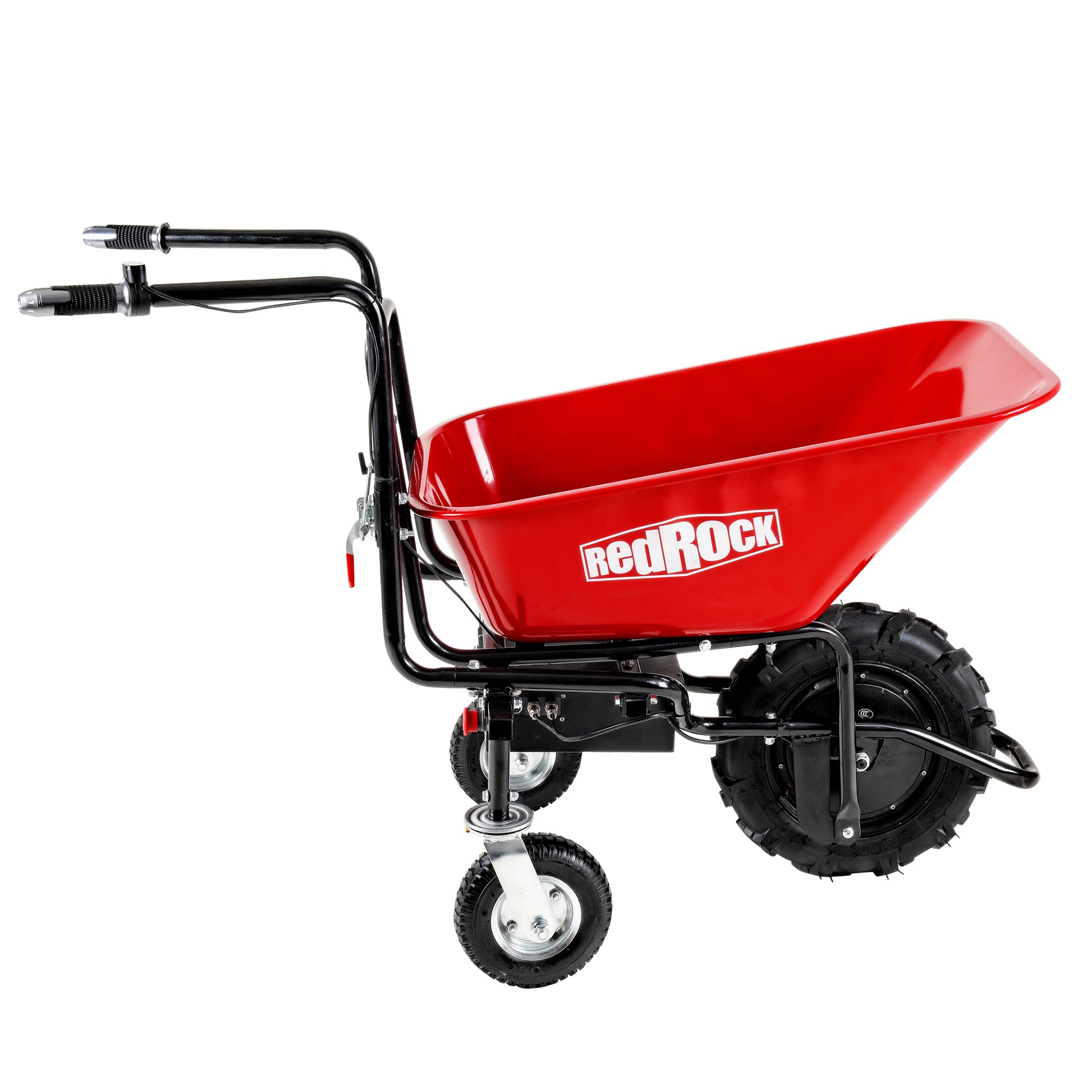 Wheelbarrow Electric Professional Specs This Wheelbarrow Uses An Electric 24V 500W Brushless Motor System, Powered By 2 12V 12Ah Motorized Wheelbarrow Black Red Classic,Industrial Stainless Steel