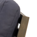 Samwell Club Chair Dark Grey Acacia Wood