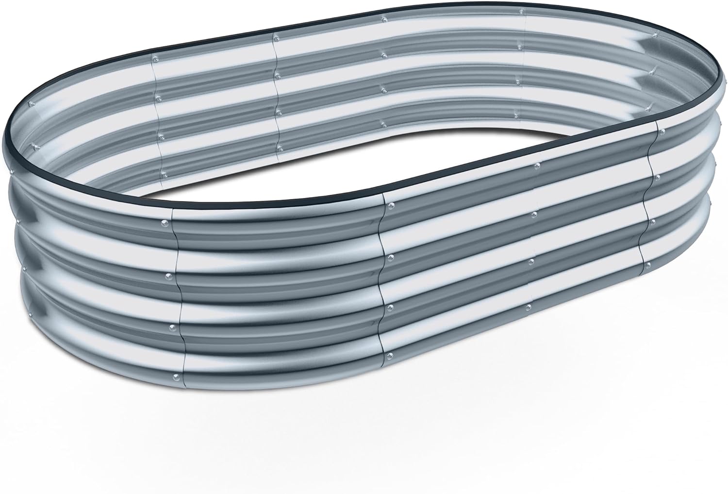 Raised Garden Bed Outdoor For Flower 6Ftx3Ftx1Ft With Grey Grey Metal