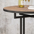 Bar Table Brown Black Mdf