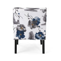 Accent Chair Blue Multi Fabric