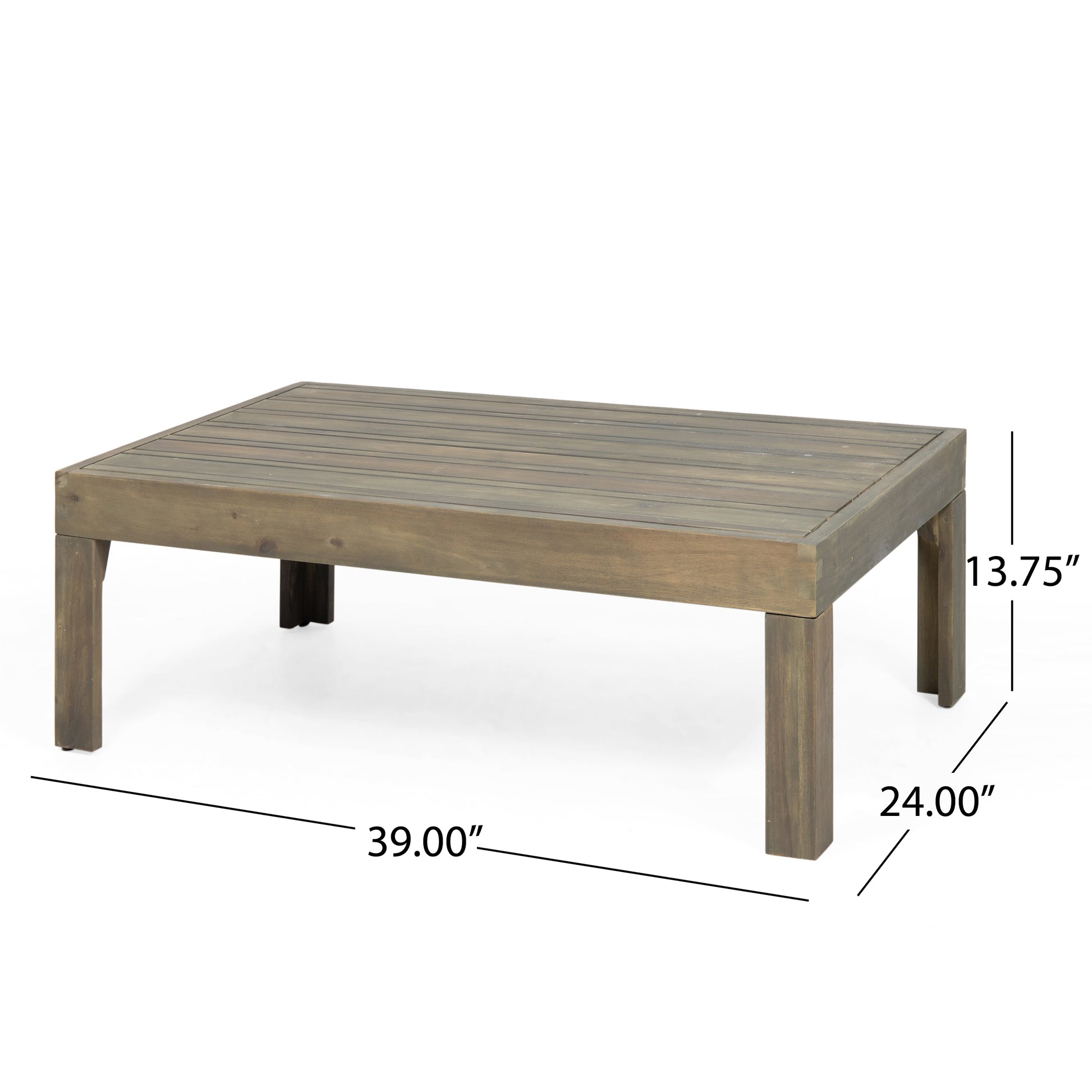 Outdoor 4 Seater Acacia Wood Chat Set With Wicker Accents And Cushions, Gray Mixed Gray Dark Gray Gray Acacia Wood