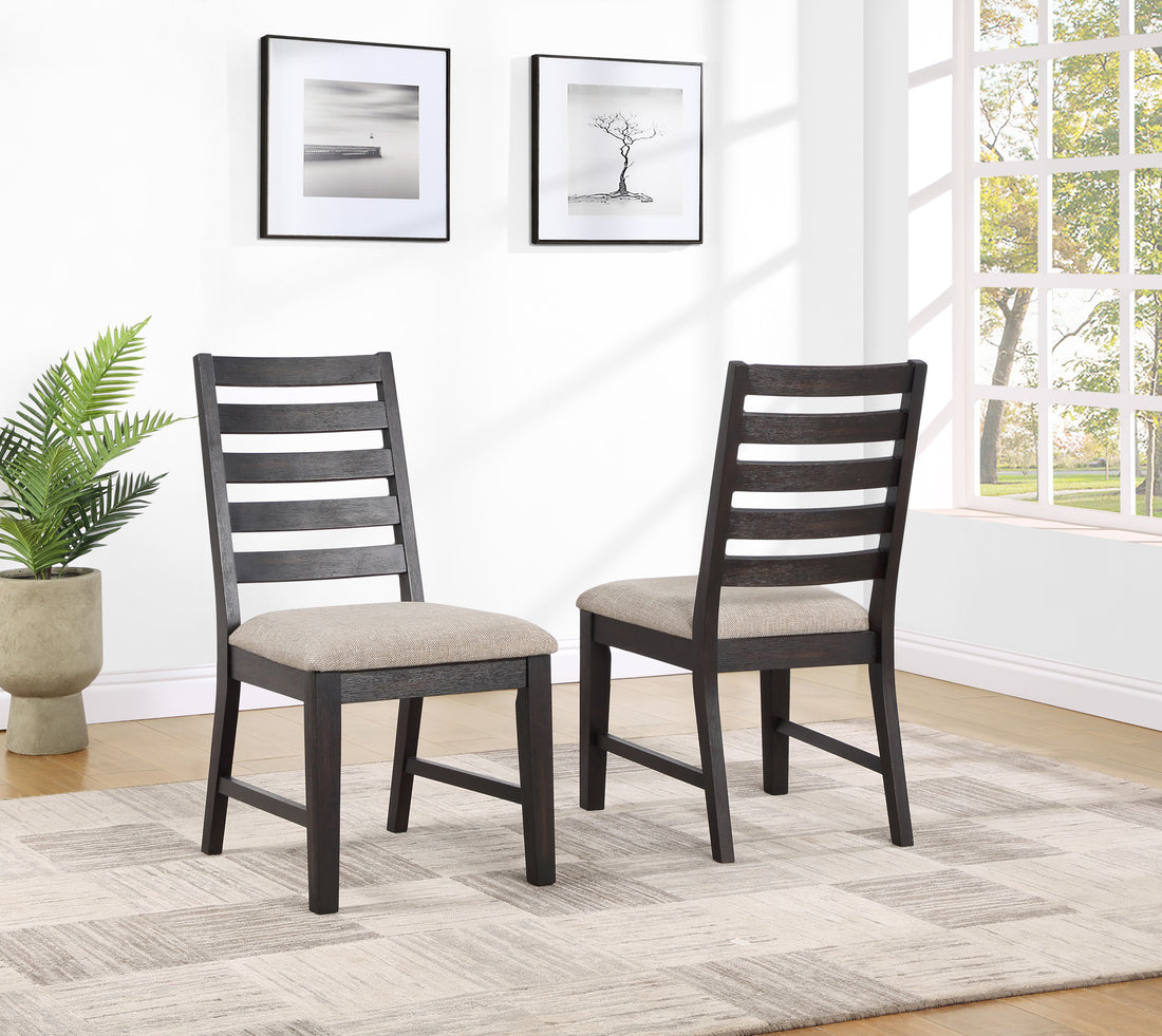 Harington Side Chair Set Of 2 Black Black Wood