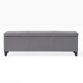 Glouster Storage Ottoman V2 Grey Pu