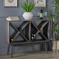 Wine Cabinet Grey Wood