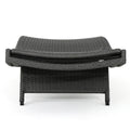 Salem Pe Wicker Chaise Lounge Grey Rattan