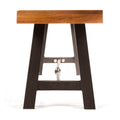 Catriona Bench Rustic Metal & Wood