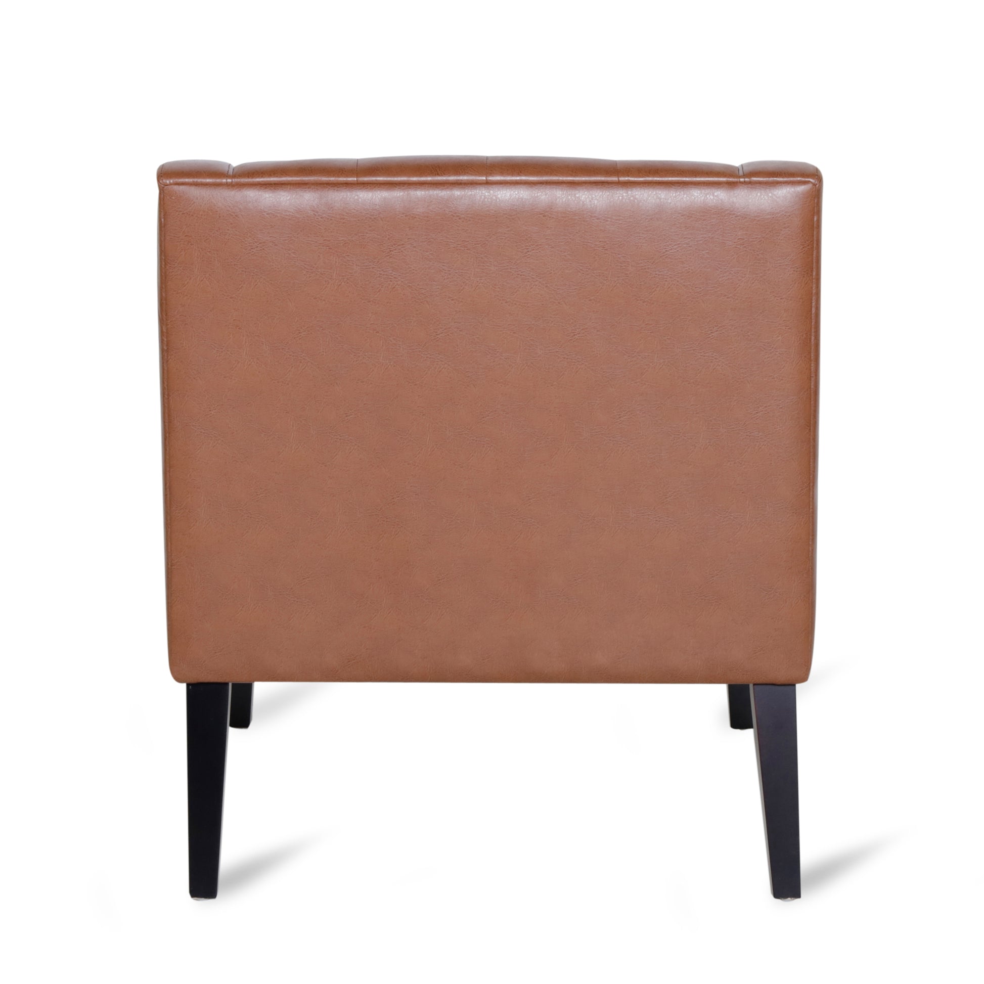 Accent Chair Light Brown Pu