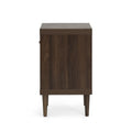 1 Drawer Nightstand Walnut Mdf