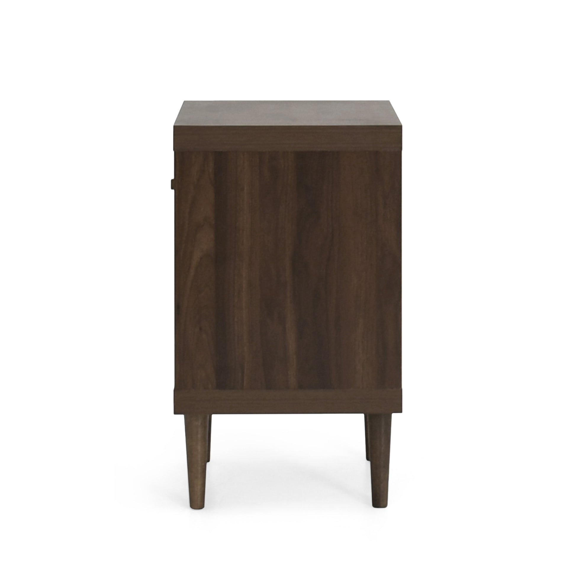 1 Drawer Nightstand Walnut Mdf