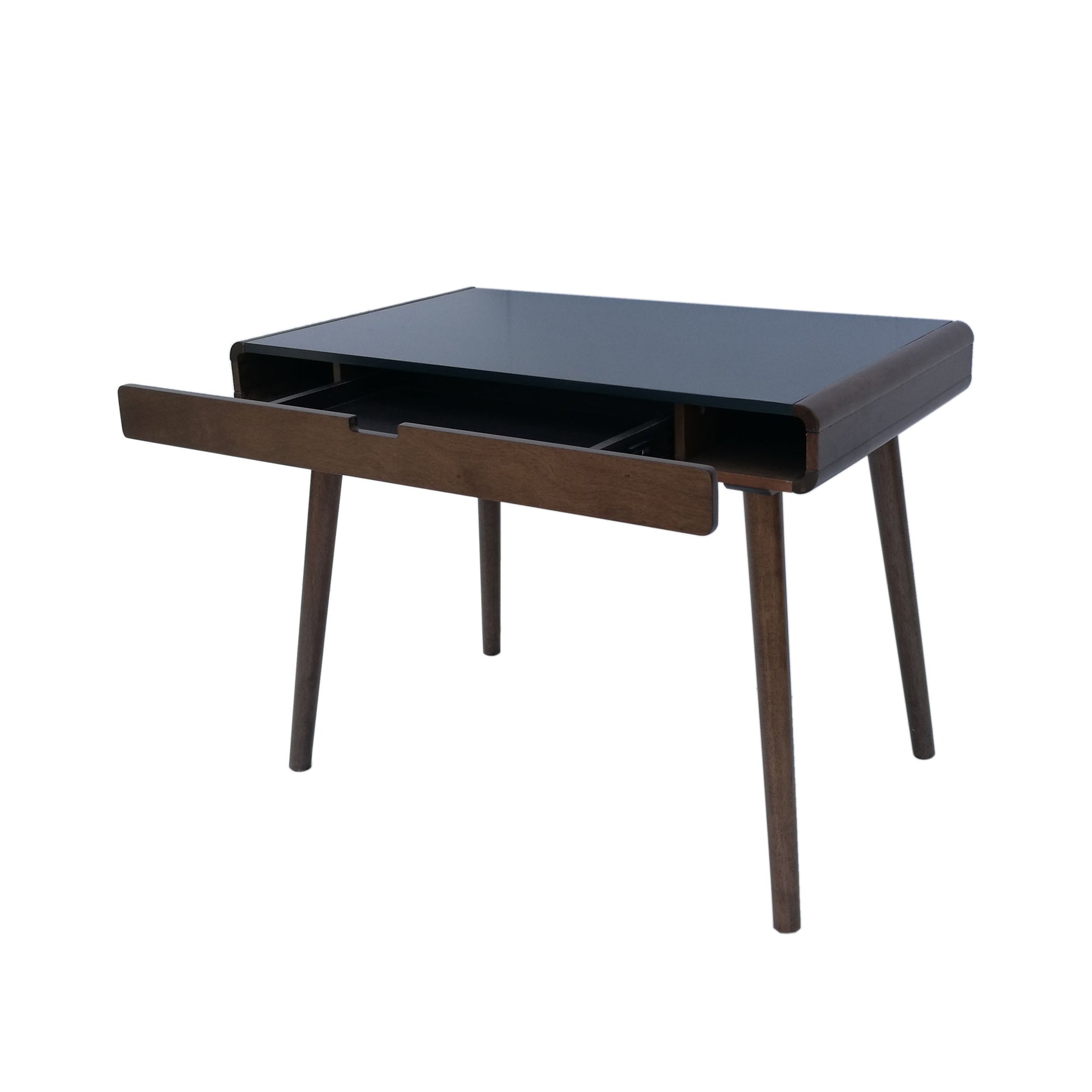 Tina Writing Desk Grey Brown Wood