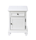 Charlestown Storage End With Usb White White Wood