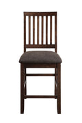 Yorktown Counter Chair Set Of 2 Dark Brown Dark Brown Wood