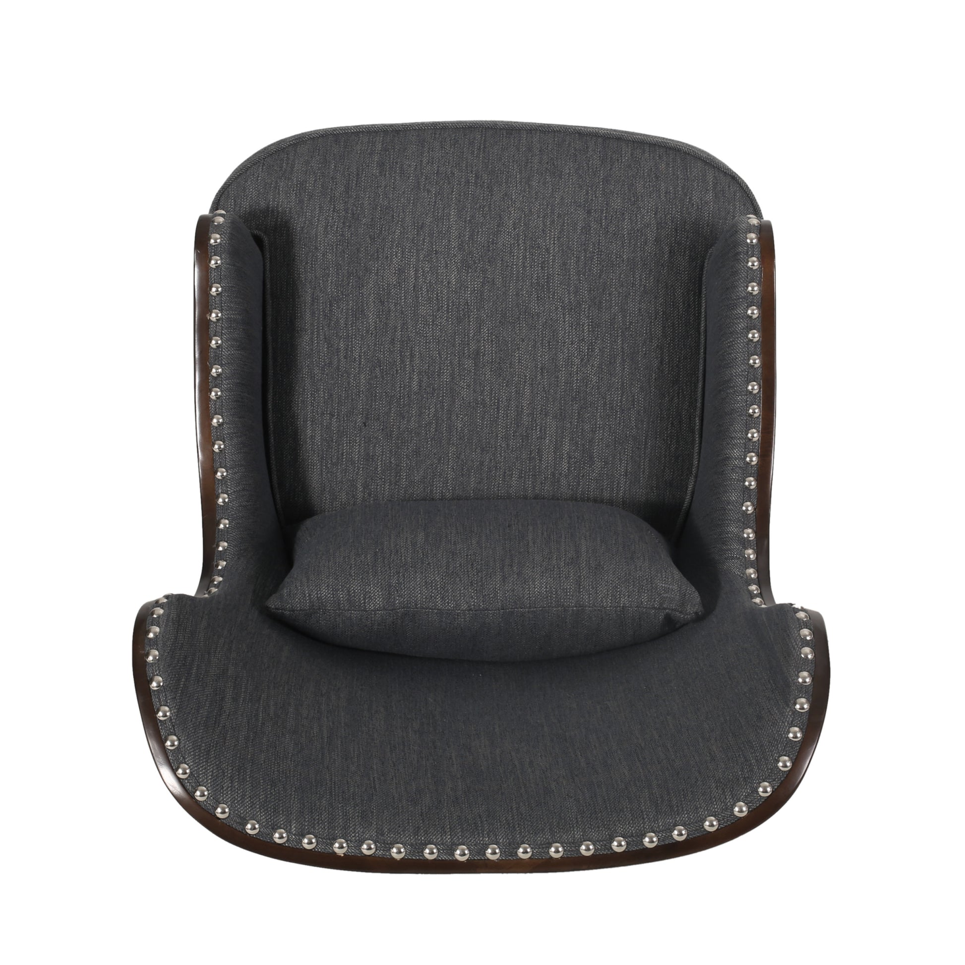 Accent Chair Charcoal Fabric