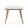 Coffee Table Natural Rubber Wood