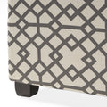 Richmond Storage Ottoman Grey Fabric