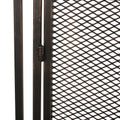 Fireplace Screen Black Gold Iron