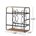 WINE RACK black+natural-waterproof fabric