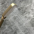 Handheld Shower With Slide Bar And Hose Brushed Gold Stainless Steel