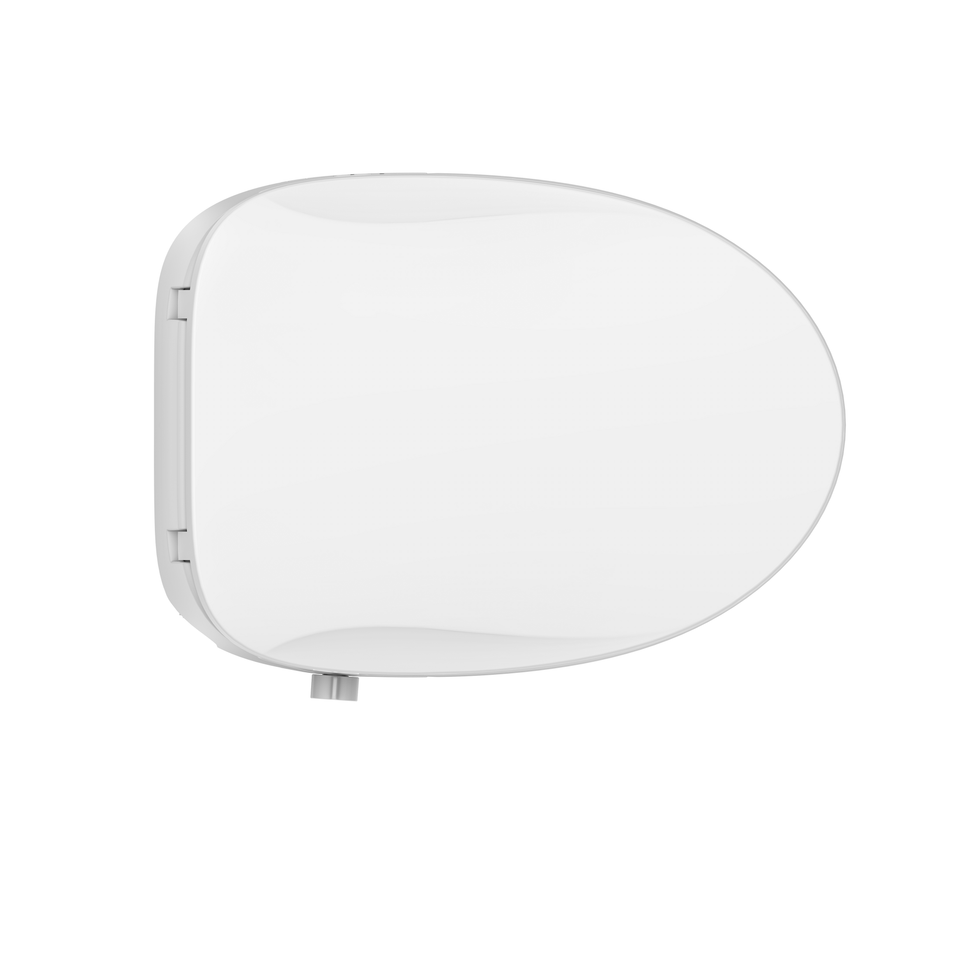 Elongated Smart Toilet Seat With Warm Air Dryer And Night Light,With Rear And Front Nozzle Warm Water Washing White Bathroom Modern Polypropylene