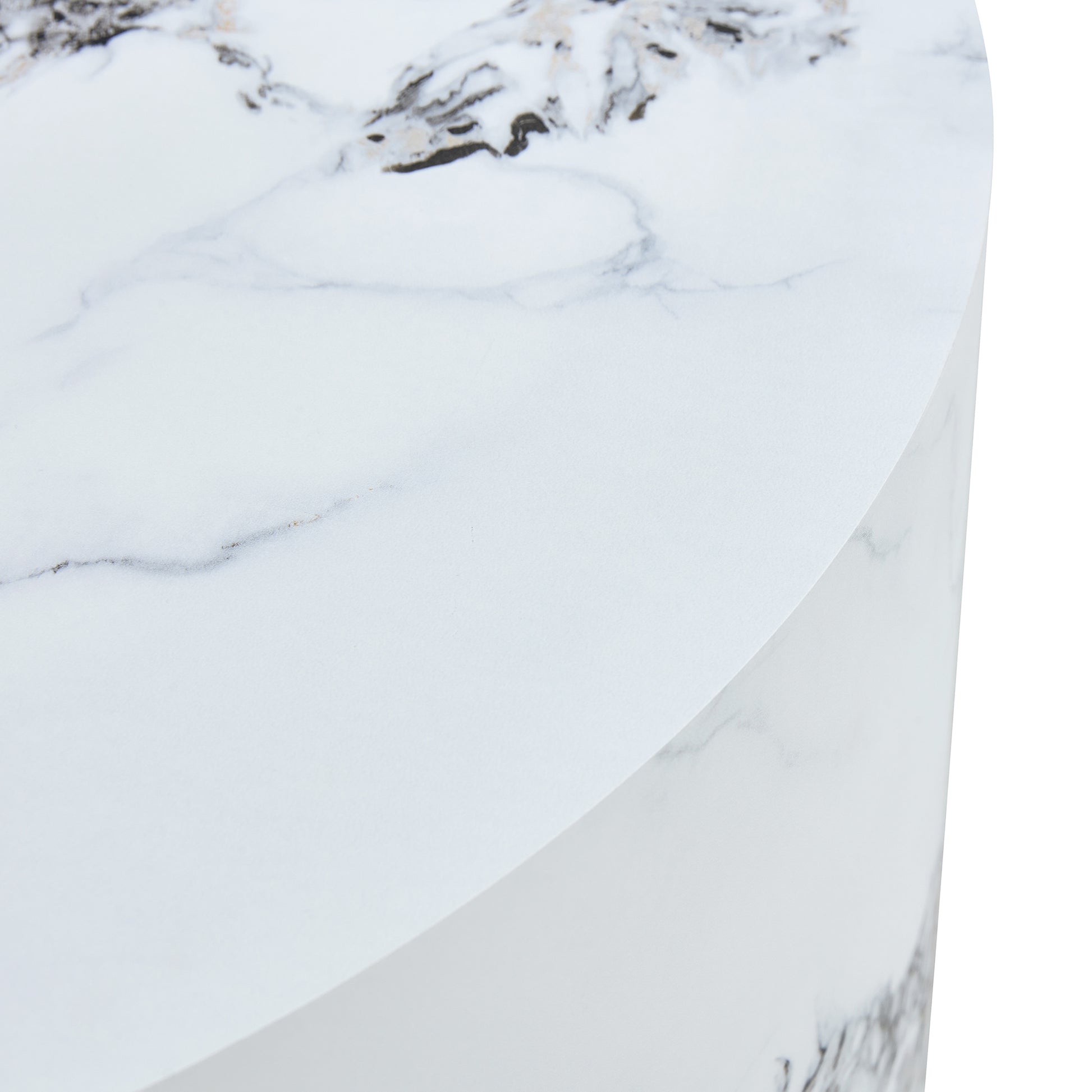 The Cylindrical Table With Its Patterned Design Can Be Easily Integrated Into A Variety Of Interior Styles, From Coffee Tables To Small Dining Tables, Workbenches Or Makeshift Writing Desks. White Mdf