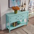 Sideboard Buffet Cabinet, Kitchen Buffet Storage Cabinet With Doors, Entryway Table Console Cabinet For Entryway Living Room, Aqua Green Old No:W1003138674 Teal Dining Room Adjustabel Shelves Mdf