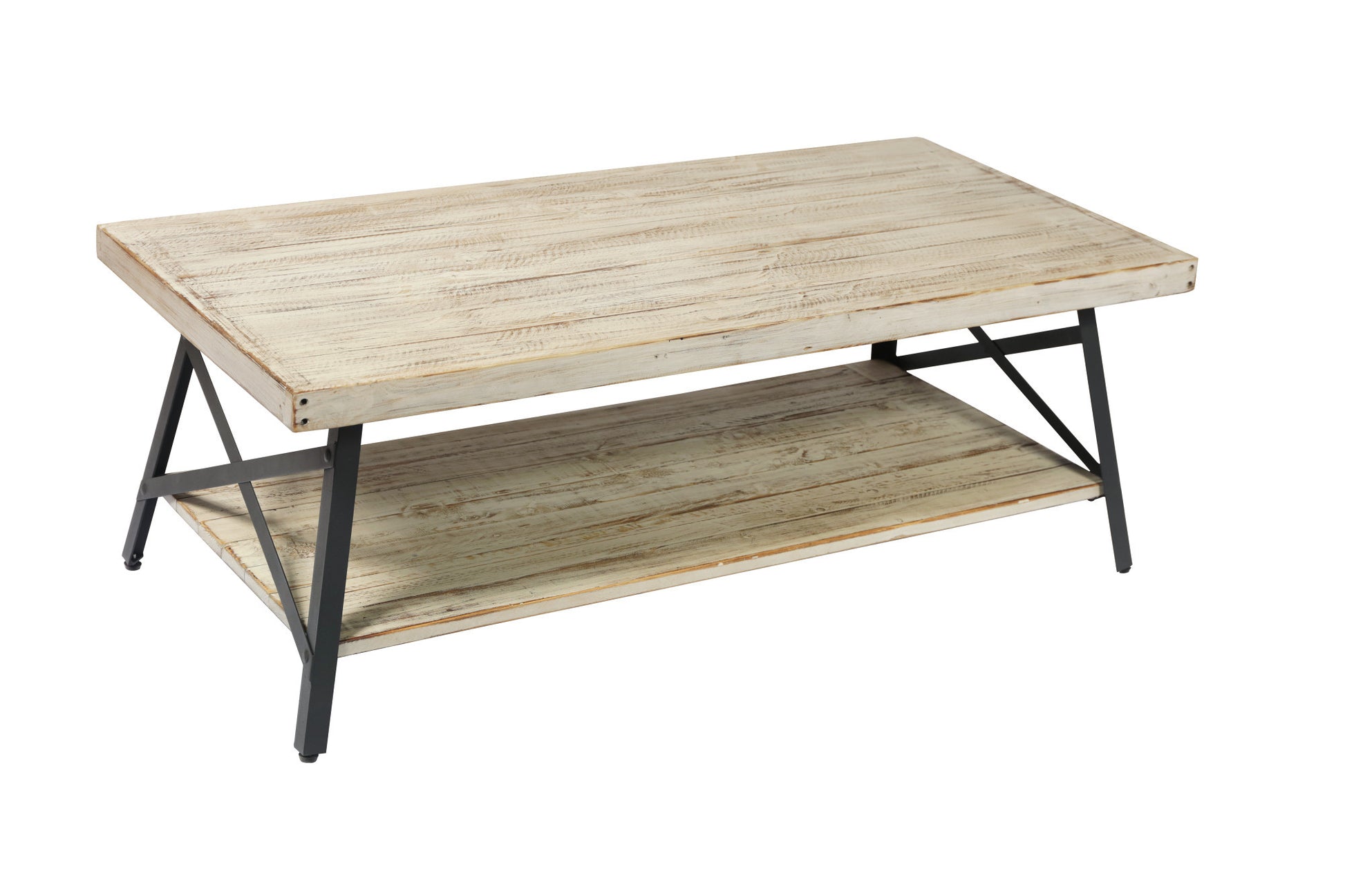 Douglas White Coffee Table White Solid Wood