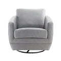 Gogh Swivel Chair In Dappled Grey Grey Fabric