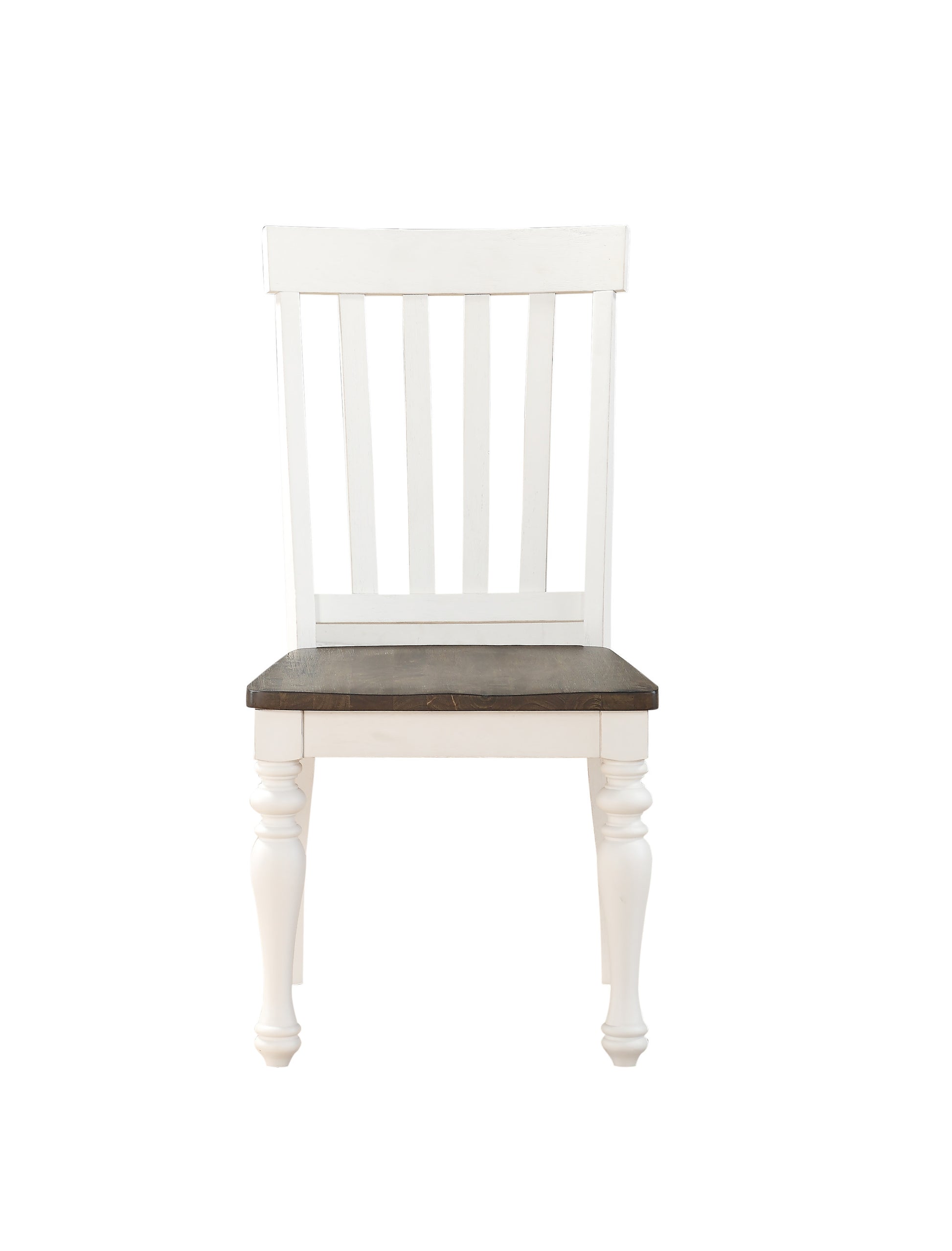 Joanna 7 Piece Dining Set Two Tone White Wood