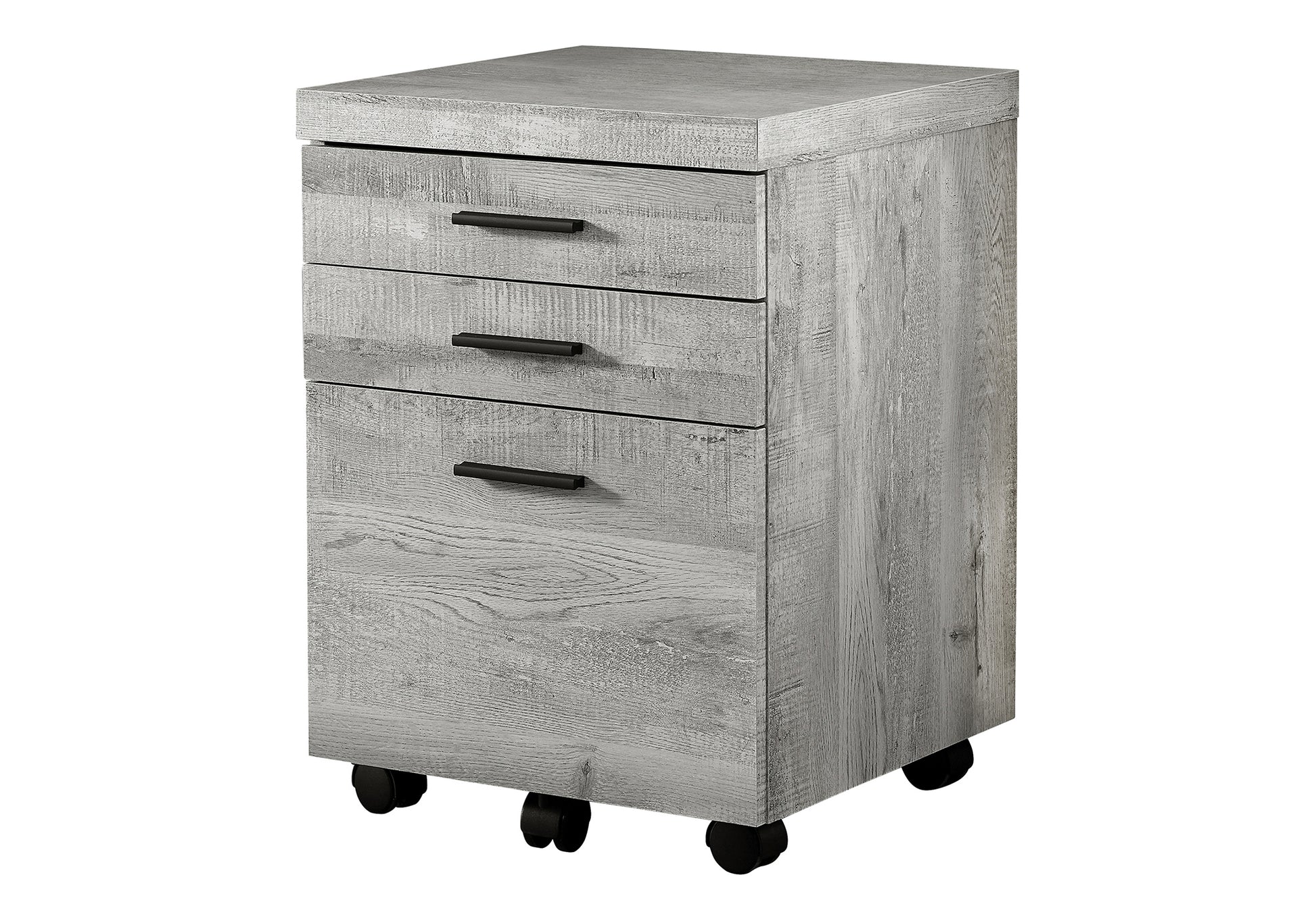 File Cabinet, Rolling Mobile, Storage Drawers, Printer Stand, Office, Work, Grey Laminate, Contemporary, Modern Grey Particle Board