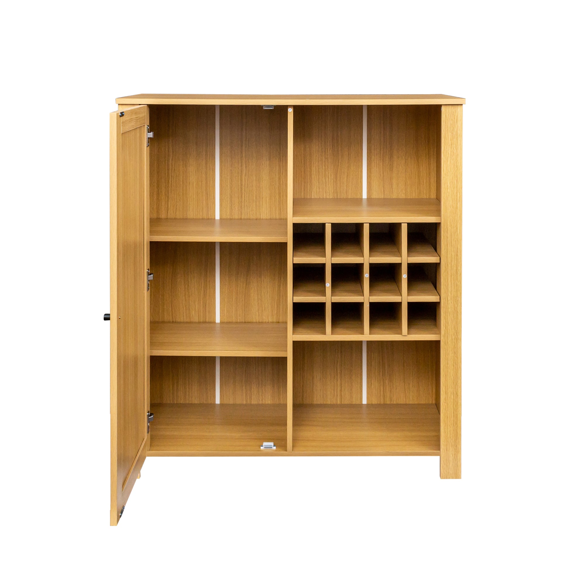 Storage Cabinet, Rattan Cabinet With 2 Adjustable