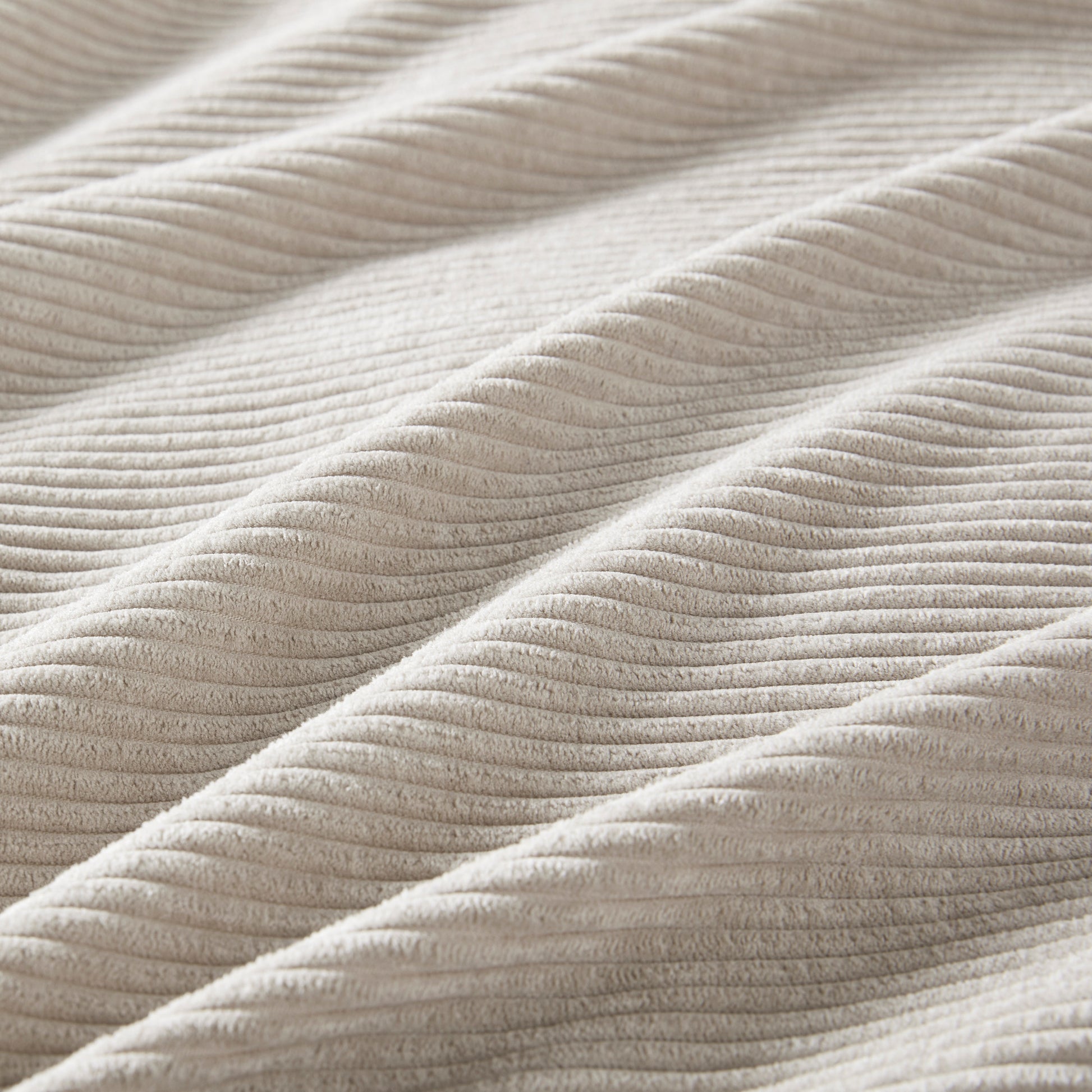 3 Piece Corduroy Duvet Cover Set Queen Tan Polyester