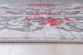 Jersey Area Rugs, Carpets For Livingroom, 7X10 Area Rugs ,3564 Grey Red Rectangle 8&10 Grey Red Contemporary Abstract Polypropylene