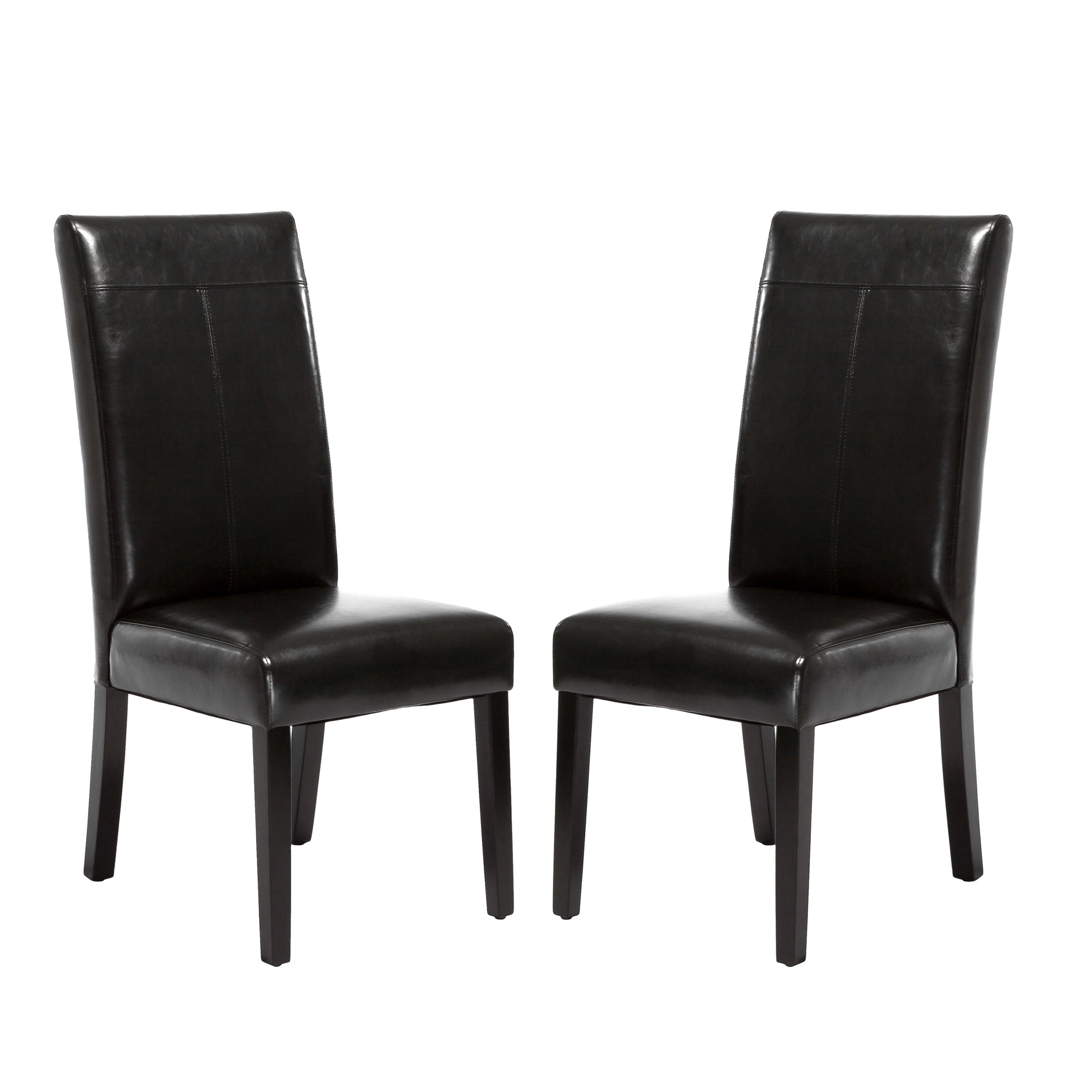 Hanford Dining Chair Set Of 2 Black Pu