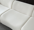 Wks8W White, Strong And Durable Fabric, 4 Free Sectional Sofa, High Density Sponge And Solid Wood Frame White Fabric 4 Seat