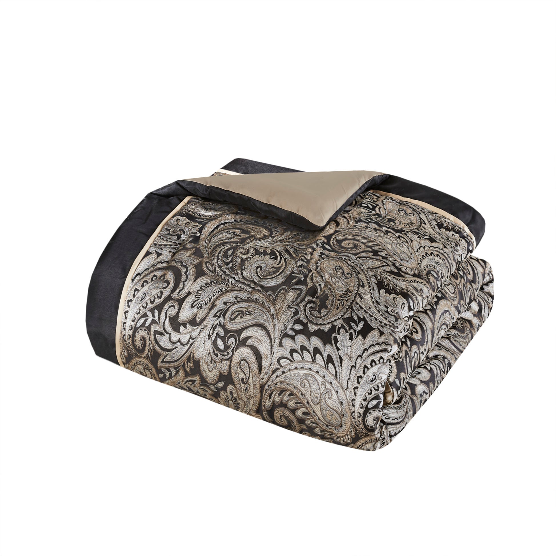 12 Piece Comforter Set With Cotton Bed Sheets Black Queen Queen Black Cotton