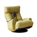 Adjustable Head And Waist, Game Chair, Lounge Chair In The Living Room, 360 Degree Rotatable Sofa Chair,Rotatable Seat Leisure Chair Deck Chair Green Metal Soft Cotton Metal