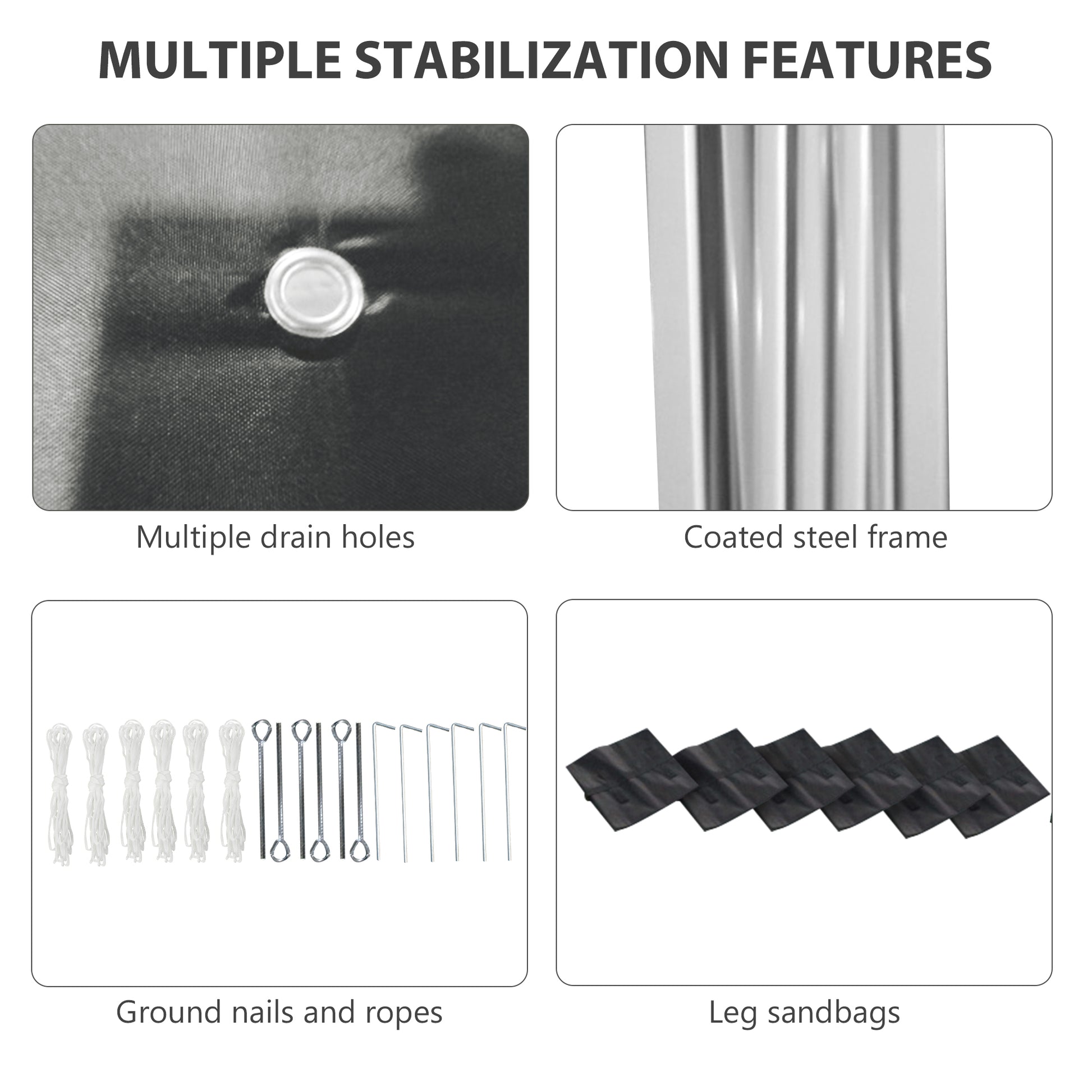 Outsunny 10' X 19.5' Pop Up Canopy Tent With Sidewalls, Height Adjustable Large Party Tent Event Shelter With Leg Weight Bags, Double Doors And Wheeled Carry Bag For Garden, Patio, Gray Gray Steel