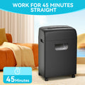 Paper Shredder,18 Sheet High Security Level P 4 Heavy Duty Paper Card Shredder For Home Office By 5.28 Gallons Pullout Waste Bin Etl Black Abs Pc