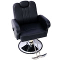 Artist Hand Hair Stylist All Purpose Barber Chair For Barbershop Salon Chair,Heavy Duty Hydraulic Barber Chair Spa Furniture Shampoo Reclining Extra Wider Seat Beauty Hair Salon Equipment Black Black Pu