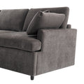 Modern Large U Shape Sectional Sofa, With Removable Ottomans For Living Room 6 Seater Gray Polyester 6 Seat