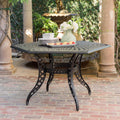 Cayman Arch Ii Mesh Hex Table Black Aluminium
