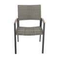 Luton Dining Chair Grey Rattan