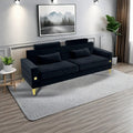 Fx P15 Bk Sofa Temu Suitable Black Velvet 2 Seat