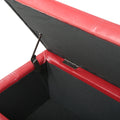 Glouster Storage Ottoman V2 Red Pu