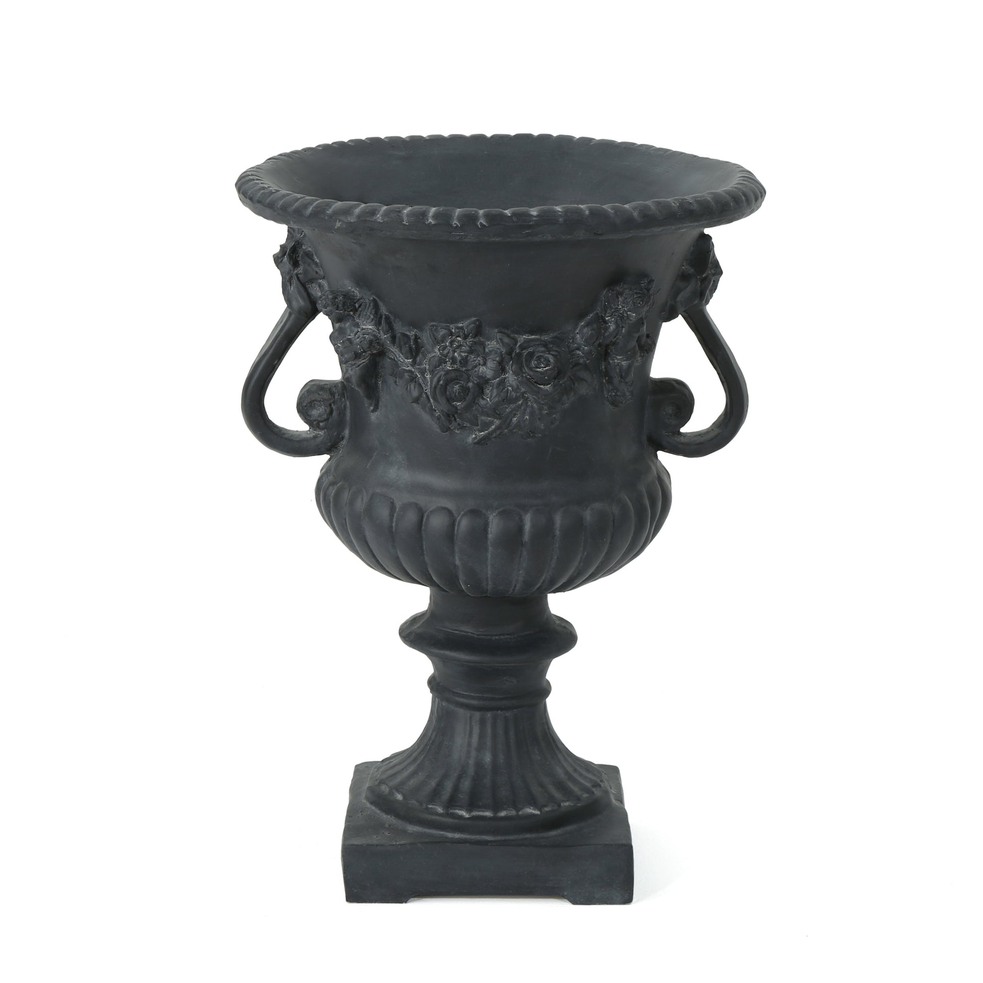 Buena Vista Urn Antique Black Magnesium Oxide