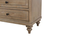 3 Drawer Nightstand With Sand Finish Sand Solid Wood Mdf