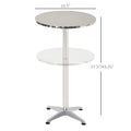 Homcom 24 Inch Round Bar Table 43